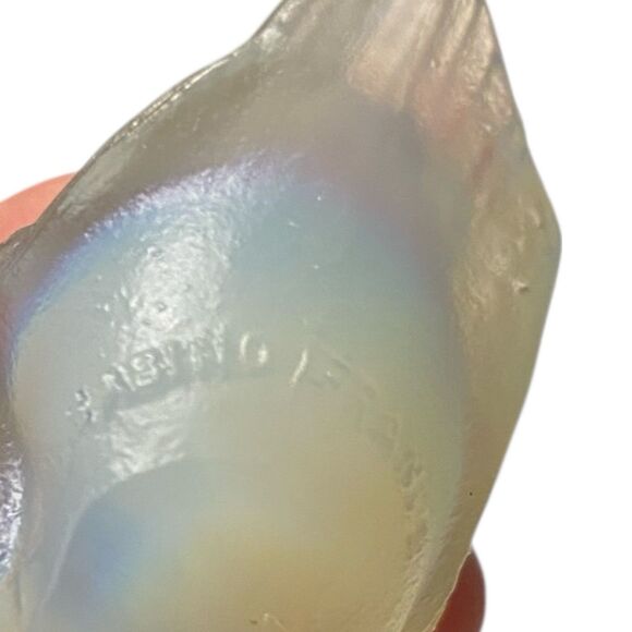 Vintage Sabino France Art Glass Bird Sitting  Resting Signed Opalescent - Picture 4 of 4